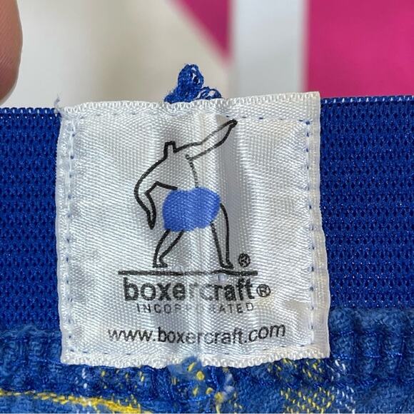 Boxercraft, Blue and Yellow Plaid Flannel Pants. Paw Prints on the butt. Size XL - Picture 5 of 6